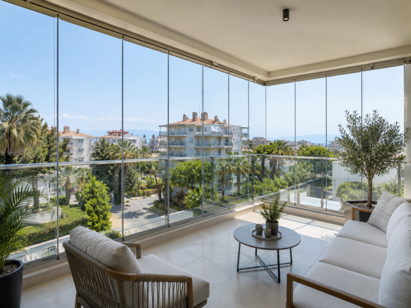 Cam balkon fiyatları - Yalova cam balkon sistemi kapalı balkon görünümü