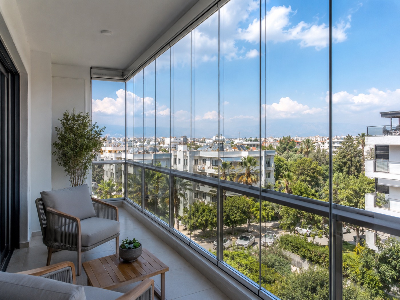 Cam balkon fiyatları - Yalova cam balkon katlanır cam sistemleri uygulama detayı